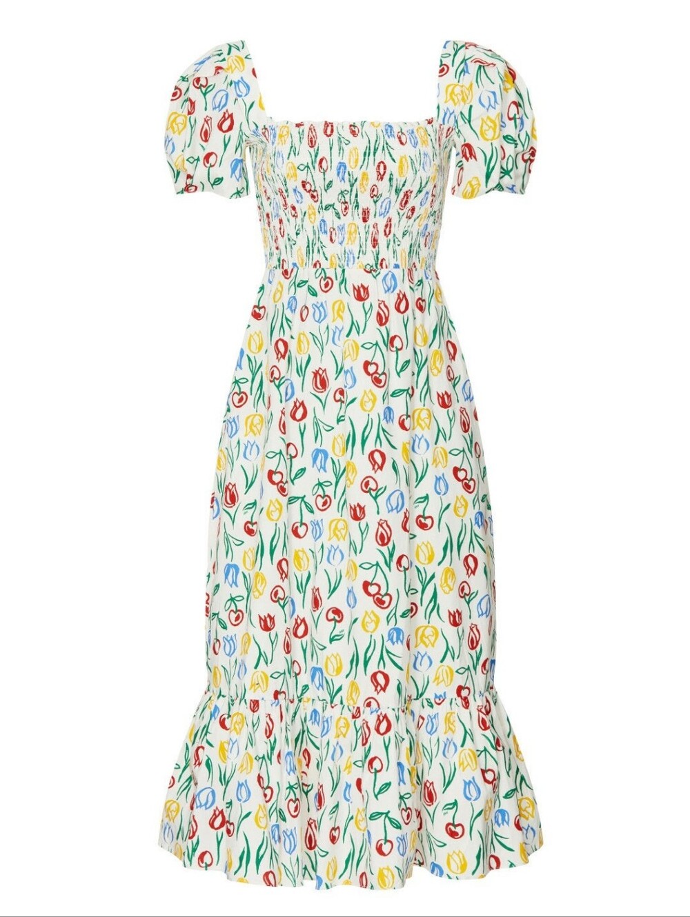 HVN Tulip Smocked Fromer Dress 10